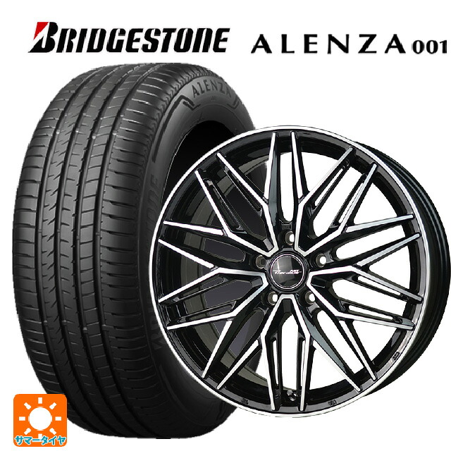スバル フォレスター(SL系)用 225/55R18 98V ブリヂストン アレンザ001 正規品 ホットスタッフ プレシャス アスト M3 # BK/P 新品サマータイヤホイール 4本セット