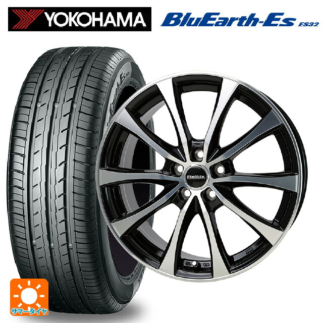 205/65R16 95H ヨコハマ ブルーアースEs ES32 # ホットスタッフ ラフィット LE07 BK/P 16-6.5J 国産車用 サマータイヤホイール4本セット|タイヤホイール専門店コニシタイヤ