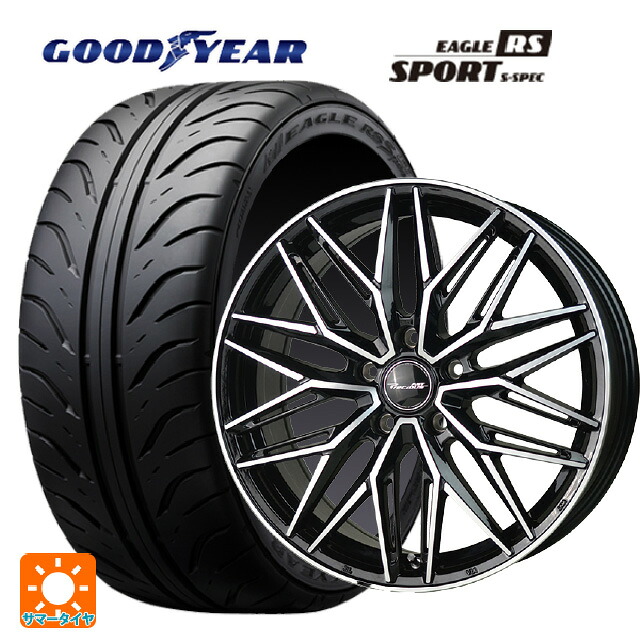 225/40R18 88W グッドイヤー イーグル RS スポーツ S-スペック ホットスタッフ プレシャス アスト M3 # BK/P 18-7.5J 国産車用 サマータイヤホイール4本セット