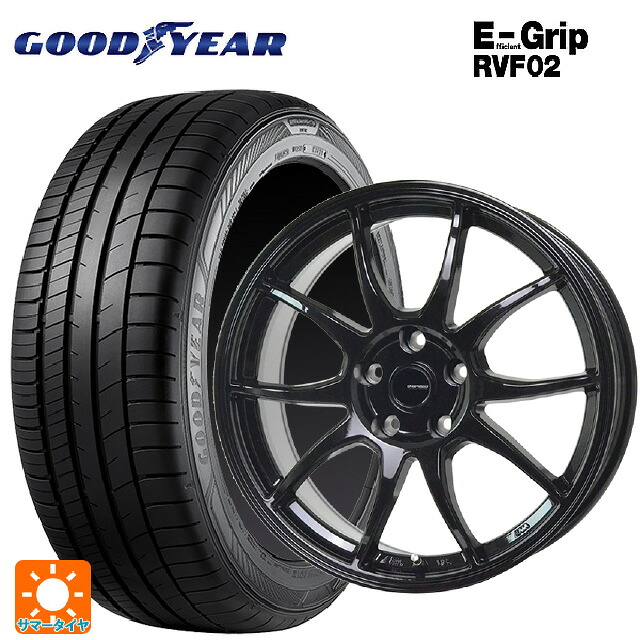 215/50R17 95V XL グッドイヤー エフィシェントグリップ RVF02 ホットスタッフ G-スピード G06 MBK 17-7J 国産車用 サマータイヤホイール4本セット