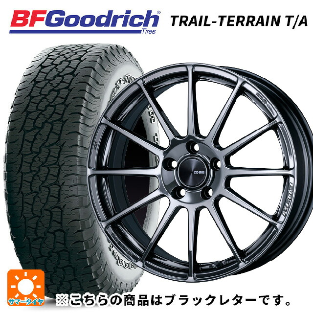 225/55R18 102H XL BFグッドリッチ トレイルテレーン T/A ブラックレター 正規品 エンケイ パフォーマンスライン PF03 SBK 18-7.5J 国産車用 サマータイヤホイール4本セット