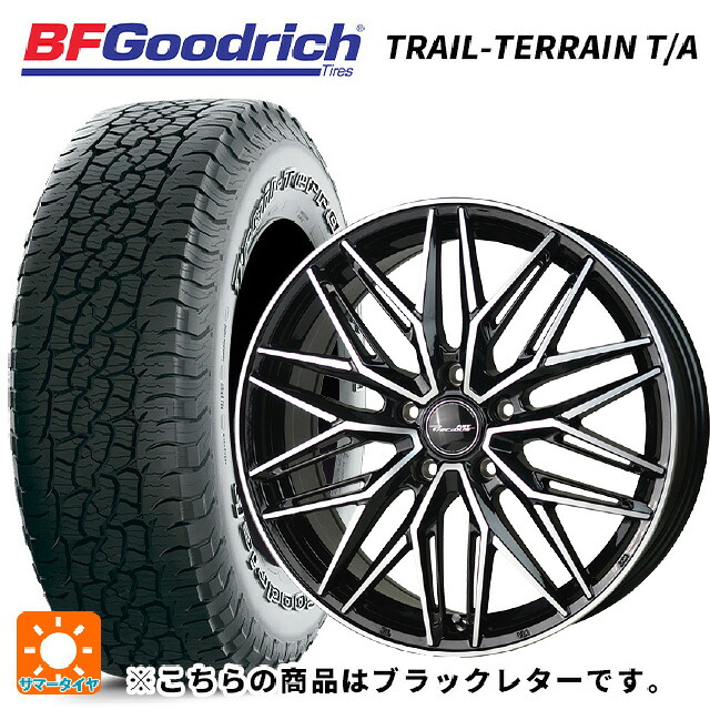 スバル レガシィアウトバック(BS系)用 225/60R18 100H BFグッドリッチ トレイルテレーン T/A ブラックレター 正規品 ホットスタッフ プレシャス アスト M3 # BK/P 新品サマータイヤホイール 4本セット