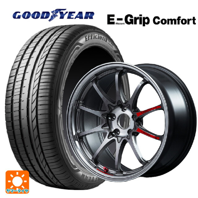 215/50R17 95V XL グッドイヤー エフィシェントグリップ コンフォート レイズ ボルクレーシング CE28N プラス SL PG 17-8J 国産車用 サマータイヤホイール4本セット|タイヤホイール専門店コニシタイヤ