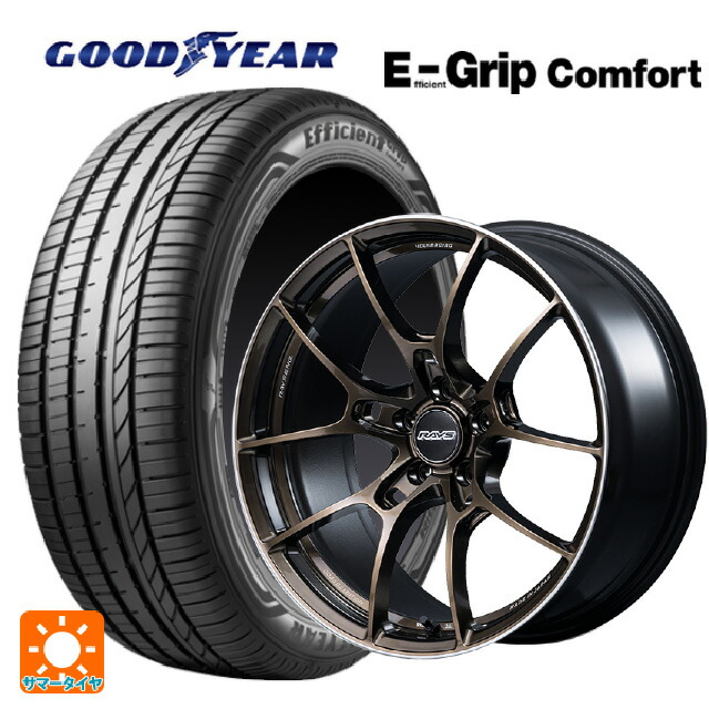 225/60R18 100V グッドイヤー エフィシェントグリップ コンフォート レイズ ボルクレーシング G025 SZ エディション SZ 18-8J 国産車用 サマータイヤホイール4本セット 225,180円