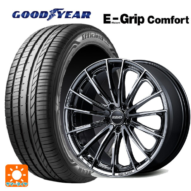 235/35R19 91W XL グッドイヤー エフィシェントグリップ コンフォート レイズ ベルサス ヴォウジェ SE SNJ 19-8J 国産車用 サマータイヤホイール4本セット