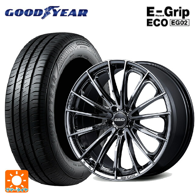 215/50R17 91V グッドイヤー エフィシェントグリップ エコ EG02 レイズ ベルサス ヴォウジェ SE SNJ 17-7J 国産車用 サマータイヤホイール4本セット 144,465円
