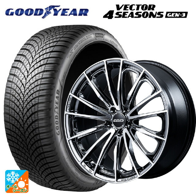 スバル フォレスター(SL系)用 235/50R19 103W XL グッドイヤー ベクター4シーズンズ ジェン3 レイズ ベルサス ヴォウジェ SE SAJ 新品オールシーズンタイヤホイール 4本セット