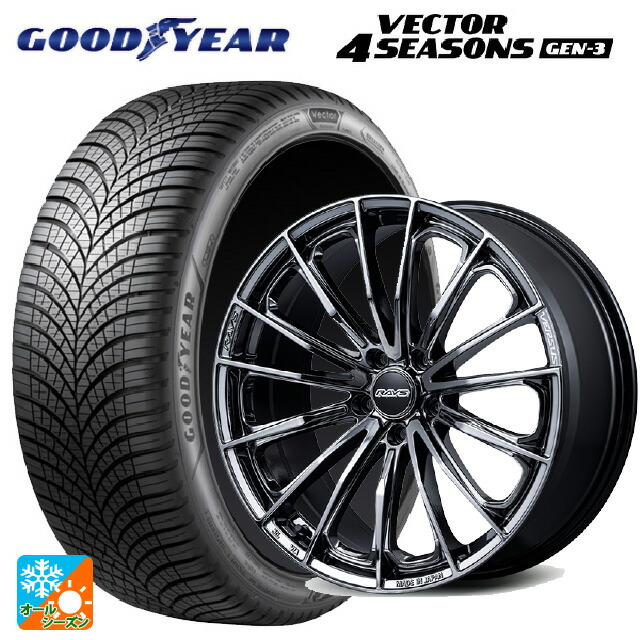 トヨタ ヴェルファイア(40系)用 245/45R20 103W XL グッドイヤー ベクター4シーズンズ ジェン3 レイズ ベルサス ヴォウジェ SE SNJ 新品オールシーズンタイヤホイール 4本セット