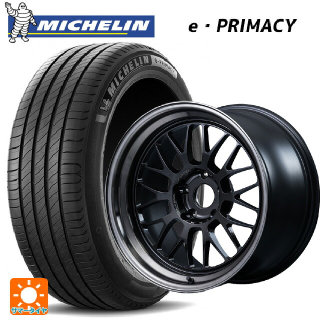 215/45R18 89W ミシュラン 正規品 Eプライマシー レイズ ボルクレーシング 21A スペック PW PW 18-8.5J 国産車用 サマータイヤホイール4本セット