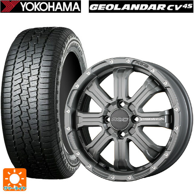 スズキ ハスラー(MR52/92S)用 165/60R15 77H ヨコハマ ジオランダー CV G058 正規品 レイズ チームデイトナ FDX-K コレクション GOL 新品サマータイヤホイール 4本セット