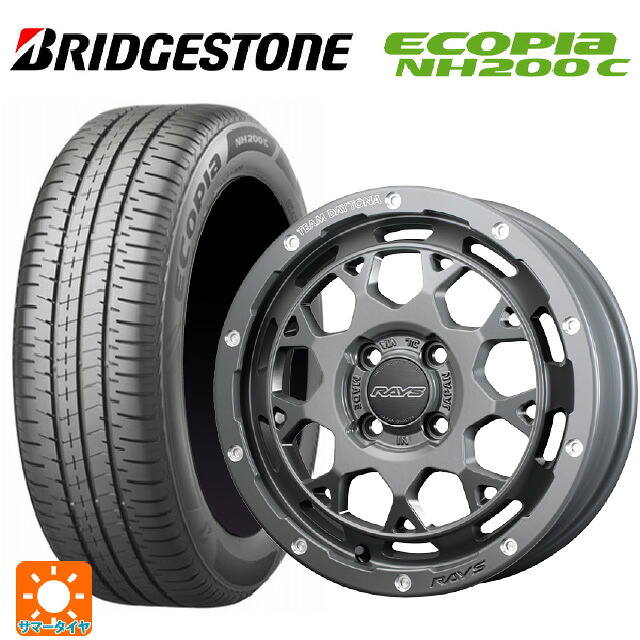 165/65R15 81S ブリヂストン エコピア NH200C 正規品 レイズ チームデイトナ M9+ コレクション GOL 15-5J 国産車用 サマータイヤホイール4本セット｜タイヤホイール専門店コニシタイヤ