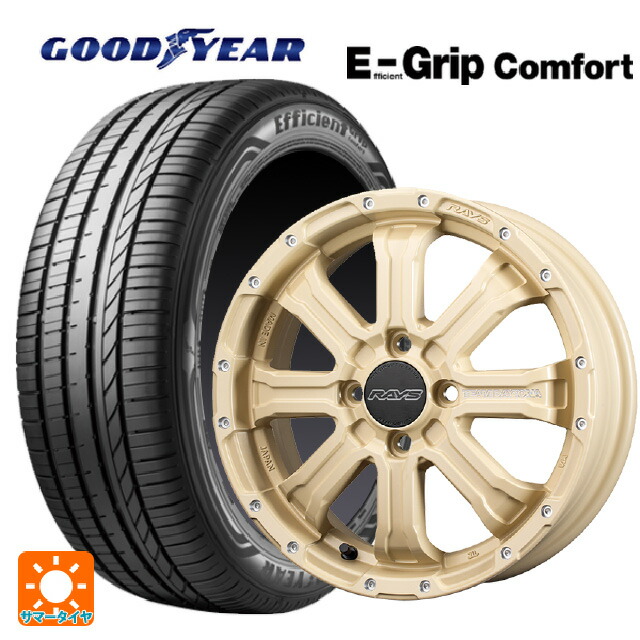 165/50R15 73V グッドイヤー エフィシェントグリップ コンフォート レイズ チームデイトナ FDX-K コレクション NOL 15-5J 国産車用 サマータイヤホイール4本セット
