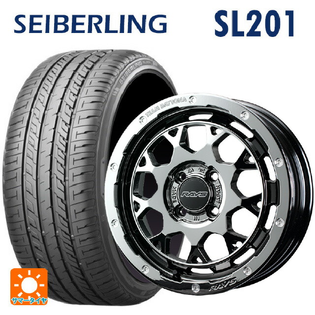 165/55R15 75V セイバーリング セイバーリング SL201(ブリヂストン工場生産） レイズ チームデイトナ M9+ コレクション # SNL 15-5J 国産車用 サマータイヤホイール4本セット｜タイヤホイール専門店コニシタイヤ