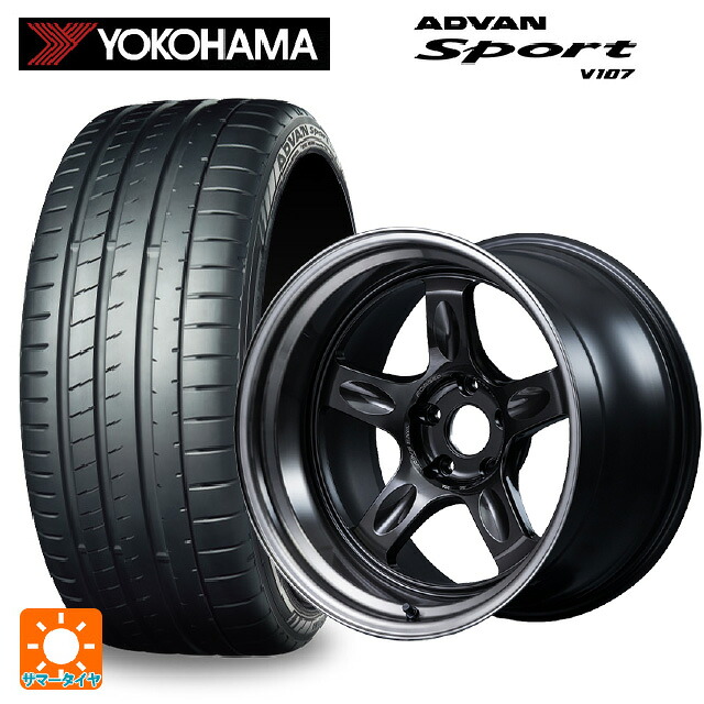 225/40R18 92Y XL ヨコハマ アドバンスポーツ V107 正規品 レイズ ボルクレーシング 21C スペック-PW PW 18-8.5J 国産車用 サマータイヤホイール4本セット