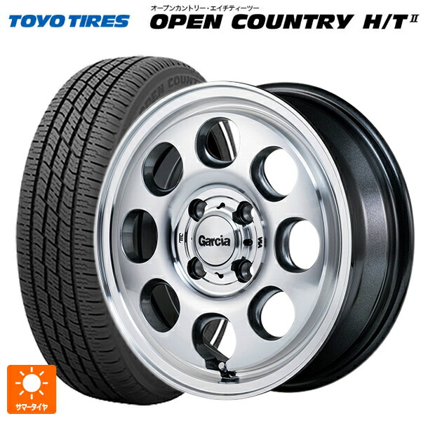 155/65R14 75H トーヨー オープンカントリー HT2 ホワイトリボン エムアイディー ガルシア パーム8 メタリックグレー/ポリッシュ 14-4.5J 国産車用 サマータイヤホイール4本セット