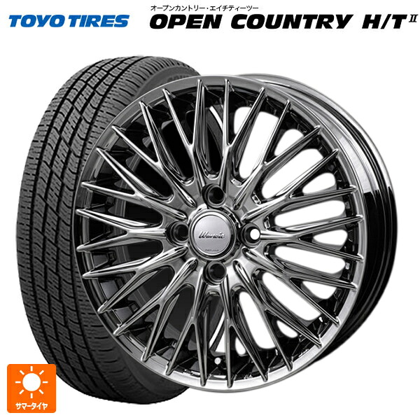 ミツビシ デリカミニ(4WD車)(B3系)用 165/60R15 77H トーヨー オープンカントリー HT2 ホワイトリボン ジャパン三陽 ワーウィック クライヴァー SPT 新品サマータイヤホイール 4本セット