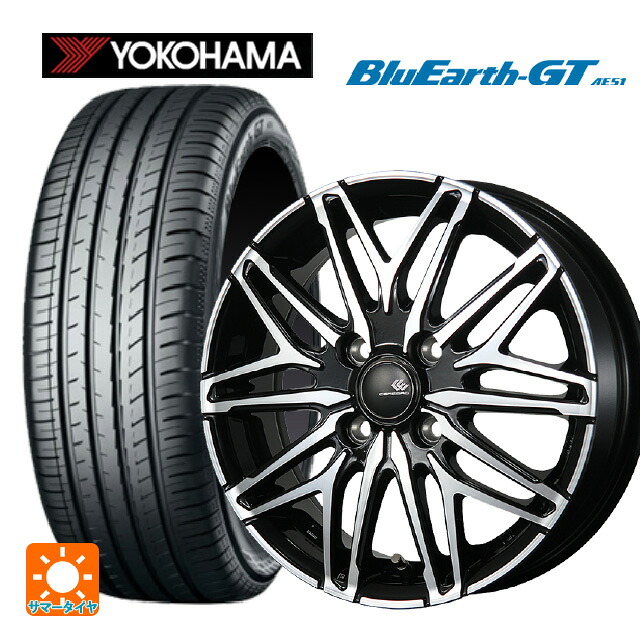 ホンダ Super-ONE(スーパーワン)(JG6)用 195/45R16 84V XL ヨコハマ ブルーアースGT AE51 トピー セレブロ ダブリューエー45 ブラックポリッシュ 新品サマータイヤホイール 4本セット|タイヤホイール専門店コニシタイヤ