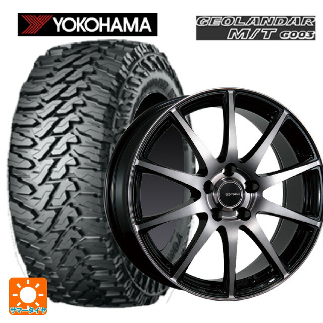 ミツビシ デリカD:5(3DA系)用 225/70R16 103S ヨコハマ ジオランダー M/T G003 正規品 ブリヂストン エコフォルム CRS23 B/NB 新品サマータイヤホイール 4本セット 79,668円