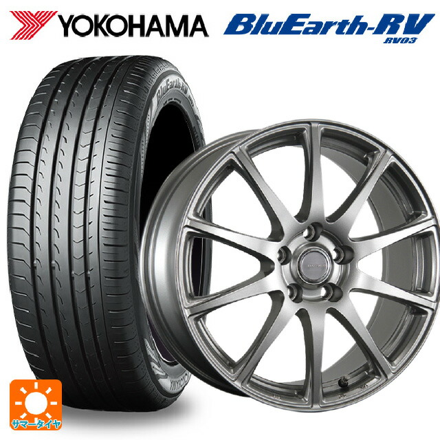 スバル レヴォーグ(VN系)用 225/45R18 95W XL ヨコハマ ブルーアース RV03 # ブリヂストン エコフォルム SE23 GS 新品サマータイヤホイール 4本セット