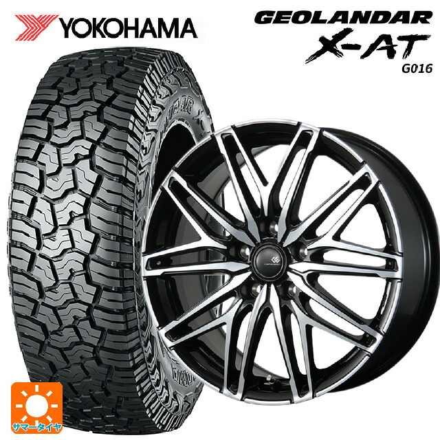 185/60R16 86H ヨコハマ ジオランダー X-AT G016 ブラックレター 正規品 トピー セレブロ ダブリューエー45 ブラックポリッシュ 16-6J 国産車用 サマータイヤホイール4本セット