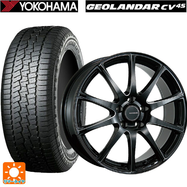 215/60R17 96V ヨコハマ ジオランダー CV G058 正規品 ブリヂストン エコフォルム CRS23 B/MN 17-7J 国産車用 サマータイヤホイール4本セット|タイヤホイール専門店コニシタイヤ
