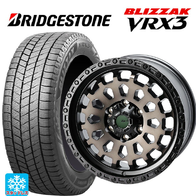 トヨタ ランドクルーザー300(300系)用 265/65R18 114Q ブリヂストン ブリザック VRX3 正規品 # 4×4エンジニアリング エアーG VULCAN ゴーストエディション ゴーストエディション 新品スタッドレスタイヤホイール 4本セット