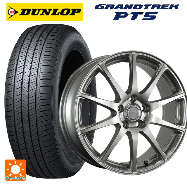 トヨタ bZ4X(11/15系)用 235/60R18 107V ダンロップ グラントレックPT5 ブリヂストン エコフォルム SE23 GS 新品サマータイヤホイール 4本セット