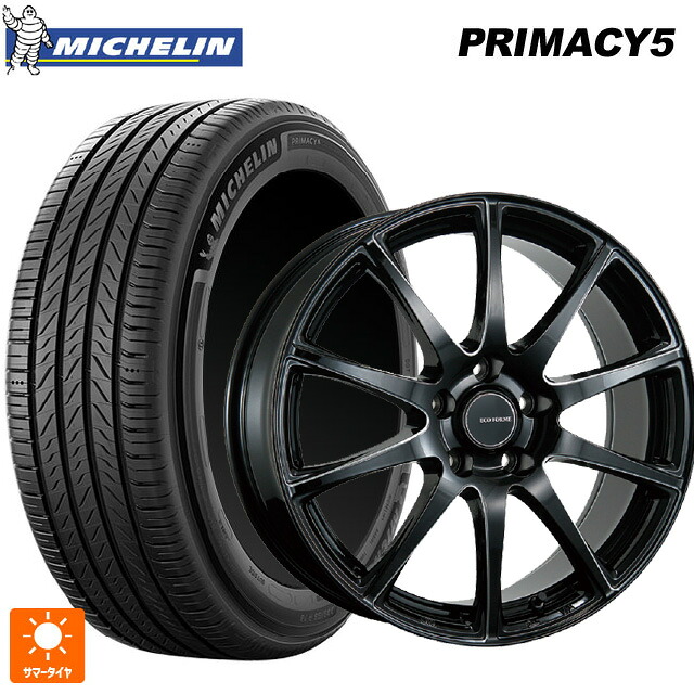 235/45R18 98Y XL ミシュラン プライマシー5 正規品 ブリヂストン エコフォルム CRS23 B/MN 18-7.5J 国産車用 サマータイヤホイール4本セット｜タイヤホイール専門店コニシタイヤ