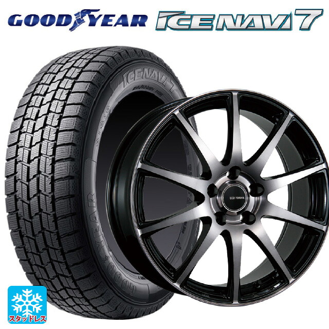 2024年製 235/50R18 97Q グッドイヤー アイスナビ7(数量限定) # ブリヂストン エコフォルム CRS23 B/NB 18-7.5J 国産車用 スタッドレスタイヤホイール4本セット｜タイヤホイール専門店コニシタイヤ 109,640円