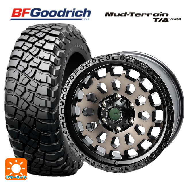 トヨタ ランドクルーザー300(300系)用 275/65R18 123/120Q XL BFグッドリッチ マッドテレーン TA KM3 ブラックレター 正規品 4×4エンジニアリング エアーG VULCAN ゴーストエディション ゴーストエディション 新品サマータイヤホイール 4本セット