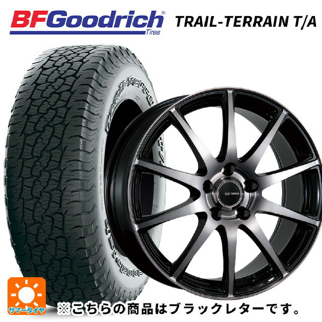 225/60R17 99H BFグッドリッチ トレイルテレーン T/A ブラックレター 正規品 ブリヂストン エコフォルム CRS23 B/NB 17-7J 国産車用 サマータイヤホイール4本セット