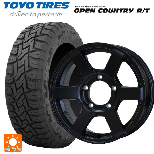 スズキ ジムニー(64系)用 215/70R16 100Q トーヨー オープンカントリー RT ブラックレター ドゥオール CST ゼロワンハイパー J6 FBK 新品サマータイヤホイール 5本セット