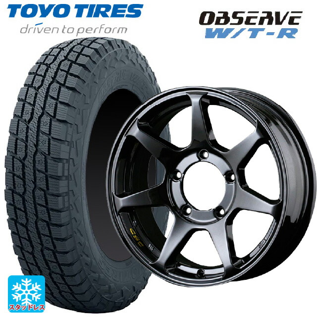 スズキ ジムニーノマド(JC74W)用 225/75R16 103/100Q トーヨー オブザーブ W/T-R ドゥオール CST ゼロワンハイパー +J 鋳出しロゴ GBK 新品スタッドレスタイヤホイール 4本セット