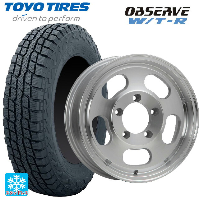 215/65R16 109/107Q トーヨー オブザーブ W/T-R エムエルジェイ エクストリームJ Dスロット ポリッシュ 16-5.5J 国産車用 スタッドレスタイヤホイール4本セット