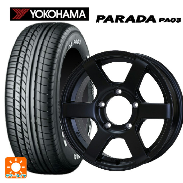 215/65R16 109/107S ヨコハマ パラダ PA03 ホワイトレター ドゥオール CST ゼロワンハイパー J6 FBK 16-5.5J 国産車用 サマータイヤホイール4本セット