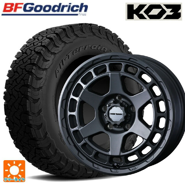 215/65R16 103/100S BFグッドリッチ オールテレーン TA KO3 ブラックレター 正規品 ウェッズ マッドヴァンス X タイプS フルマットブラック 16-6J 国産車用 サマータイヤホイール4本セット 111,995円