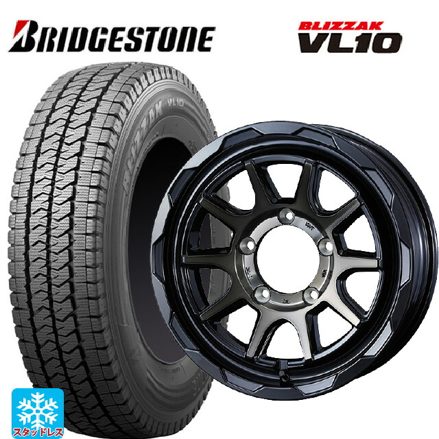 スズキ ジムニーシエラ(74系)用 195/80R15 107/105N ブリヂストン ブリザック VL10 正規品 # ウェッズ マッドヴァンス06 ブラックポリッシュブロンズクリア 新品スタッドレスタイヤホイール 5本セット｜タイヤホイール専門店コニシタイヤ