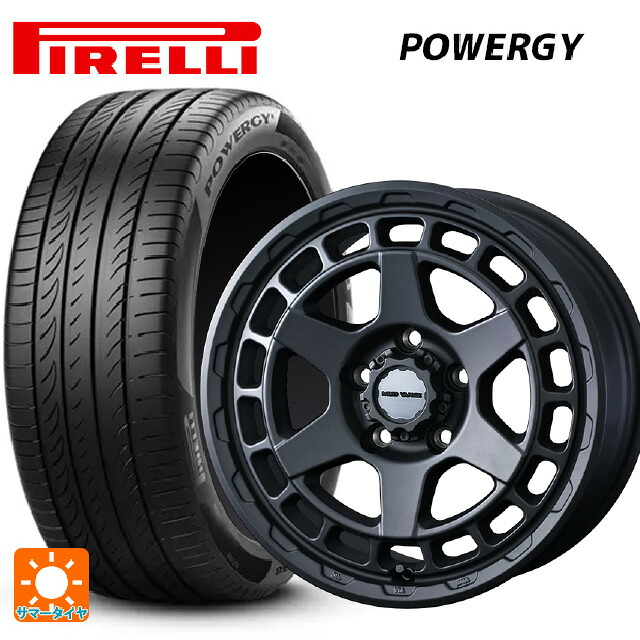 215/65R16 98H ピレリ パワジー 正規品 ウェッズ マッドヴァンス X タイプS フルマットブラック 16-5.5J 国産車用 サマータイヤホイール4本セット｜タイヤホイール専門店コニシタイヤ
