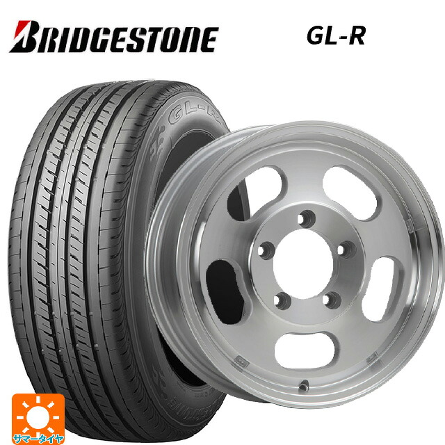 215/65R16 109/107R ブリヂストン GL-R 正規品 エムエルジェイ エクストリームJ Dスロット ポリッシュ 16-5.5J 国産車用 サマータイヤホイール4本セット