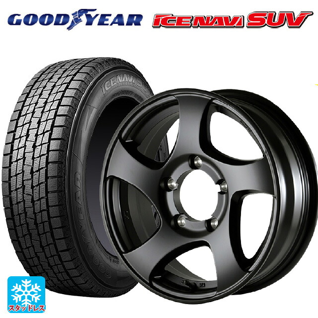 スズキ ジムニー(64系)用 2025年製 215/70R16 100Q グッドイヤー アイスナビ SUV ドゥオール CST ゼロワンハイパーJL FBK 新品スタッドレスタイヤホイール 5本セット