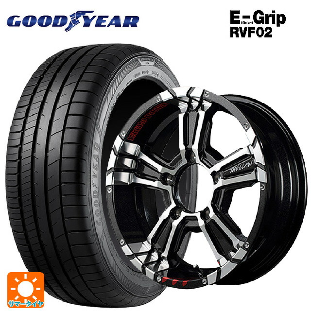 215/65R16 98H グッドイヤー エフィシェントグリップ RVF02 エムアイディー ナイトロパワー クロスクロウ グラフィティエディション ブラックメタリック＋ミラーカット/グラフィティ 16-5.5J 国産車用 サマータイヤホイール4本セット