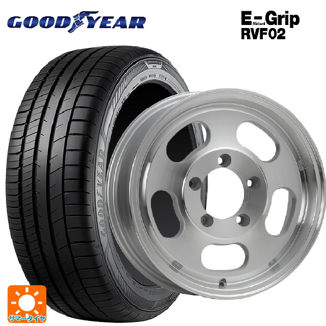 215/65R16 98H グッドイヤー エフィシェントグリップ RVF02 エムエルジェイ エクストリームJ Dスロット ポリッシュ 16-5.5J 国産車用 サマータイヤホイール4本セット