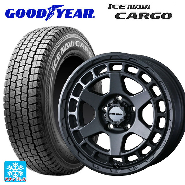 スズキ ジムニーシエラ(74系)用 195/80R15 103/101L グッドイヤー アイスナビ カーゴ ウェッズ マッドヴァンス X タイプS フルマットブラック 新品スタッドレスタイヤホイール 4本セット｜タイヤホイール専門店コニシタイヤ 95,315円