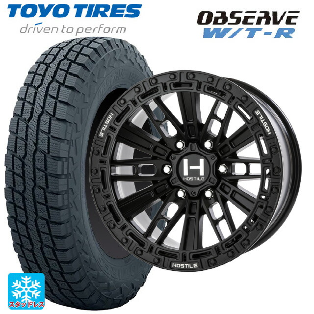 トヨタ ランドクルーザープラド(150系)用 265/70R17 112/109Q トーヨー オブザーブ W/T-R # トライスターインターナショナル H129 モハベ アスファルト 新品スタッドレスタイヤホイール 4本セット