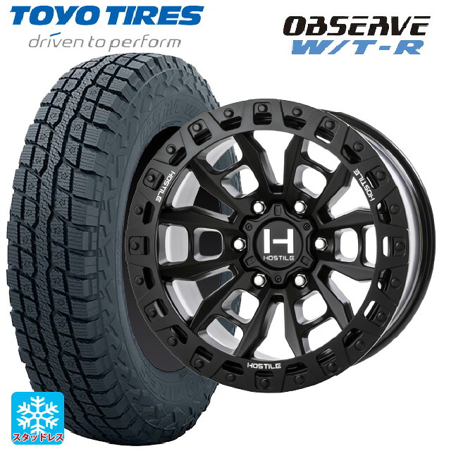 トヨタ ハイラックス(120系)用 265/70R17 112/109Q トーヨー オブザーブ W/T-R # トライスターインターナショナル H130 クランドン アスファルト 新品スタッドレスタイヤホイール 4本セット