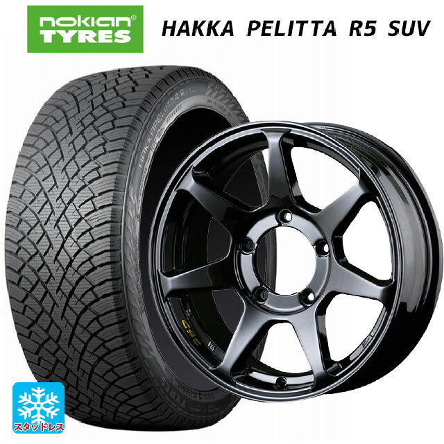 スズキ ジムニーシエラ(74系)用 215/70R16 100R ノキアン ハッカペリッタR5 SUV ドゥオール CST ゼロワンハイパー +J 鋳出しロゴ GBK 新品スタッドレスタイヤホイール 5本セット｜タイヤホイール専門店コニシタイヤ