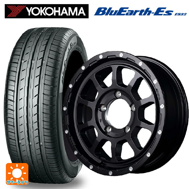 215/65R16 98H ヨコハマ ブルーアースEs ES32 エムアイディー ナイトロパワー M10パーシングJ セミグロスブラック/マシニング 16-6J 国産車用 サマータイヤホイール4本セット