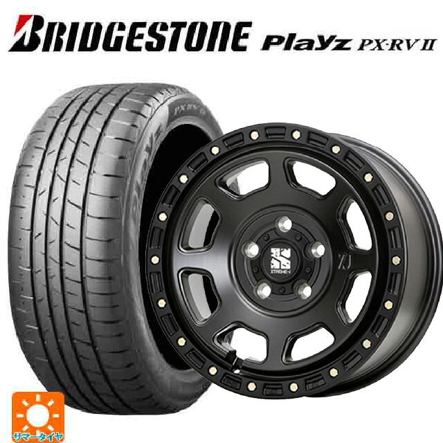 215/60R17 96H ブリヂストン プレイズ PX-RV2 正規品 エムエルジェイ エクストリームJ XJ07 Satin Black 17-8J 国産車用 サマータイヤホイール4本セット｜タイヤホイール専門店コニシタイヤ 119,020円