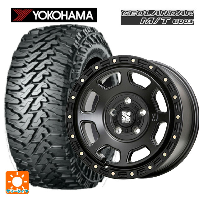 ミツオカ バディ()用 225/65R17 107/103Q ヨコハマ ジオランダー M/T G003 正規品 # エムエルジェイ エクストリームJ XJ07 Satin Black 新品サマータイヤホイール 4本セット