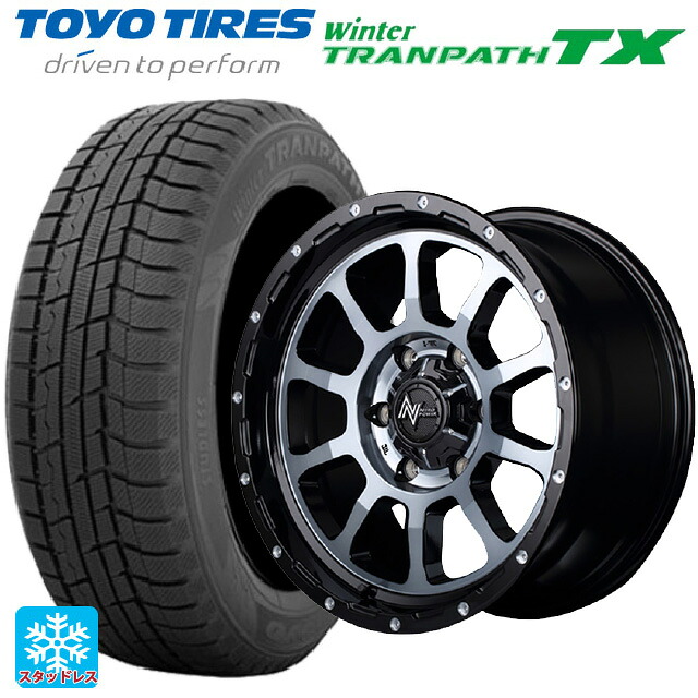 2024年製 165/65R14 79Q トーヨー ウインタートランパス TX # エムアイディー ナイトロパワー M10パーシング ブラック／ＤＣ＋マシニング／ブラッククリア 14-4.5J 国産車用 スタッドレスタイヤホイール4本セット 71,572円